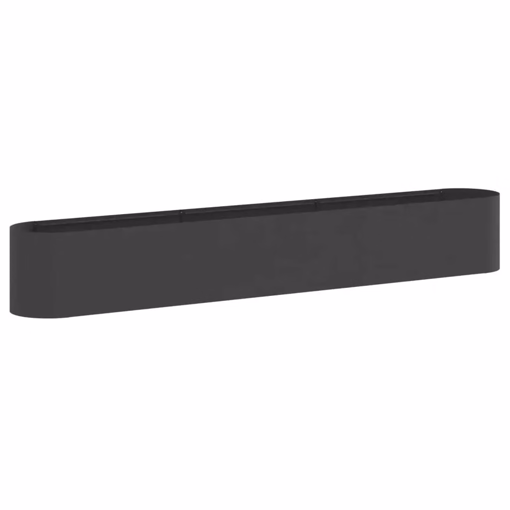 Letto rialzato da giardino vidaXL in acciaio nero L: 280 cm, P: 40 cm, H: 40 cm – 2