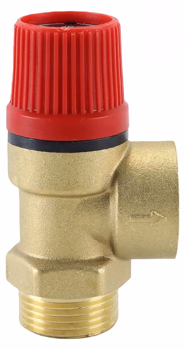 Valvola di sicurezza da 3/4 di pollice, DN20, 6 bar, in ottone, per acqua, olio e gas
