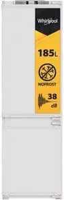 Frigorifero combinato da incasso Whirlpool WHKN 3253 B4E colore bianco con tecnologia No Frost e capacità di 254 l