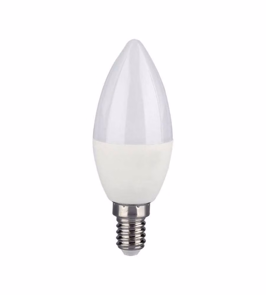 V-TAC Lampadina LED E14 4,8W Candela RF Controller con Telecomando 24 Tasti RGB + 4000K Dimmerabile