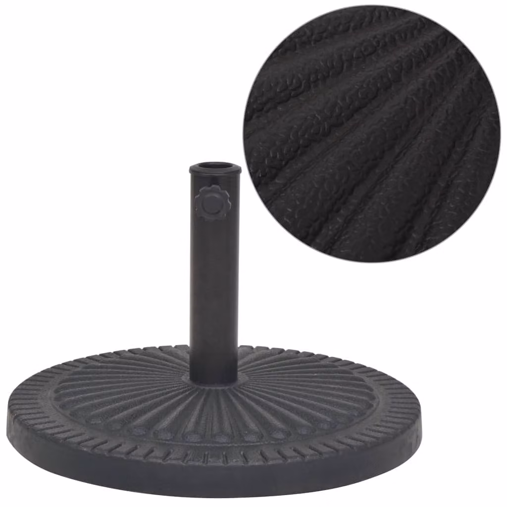 Maison Exclusive - Portaombrelli in resina, forma rotonda, colore nero, 14 kg