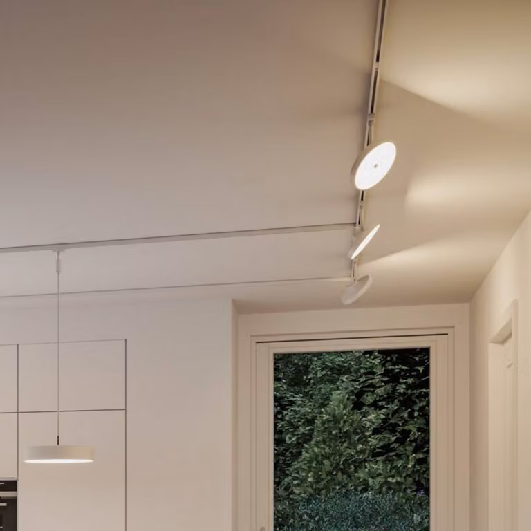 Paulmann URail Smart faretto LED Hildor, bianco segnale, ZigBee dimmerabile, Bianco / Opale, Soggiorno / Sala da pranzo, Plastica, Moderno