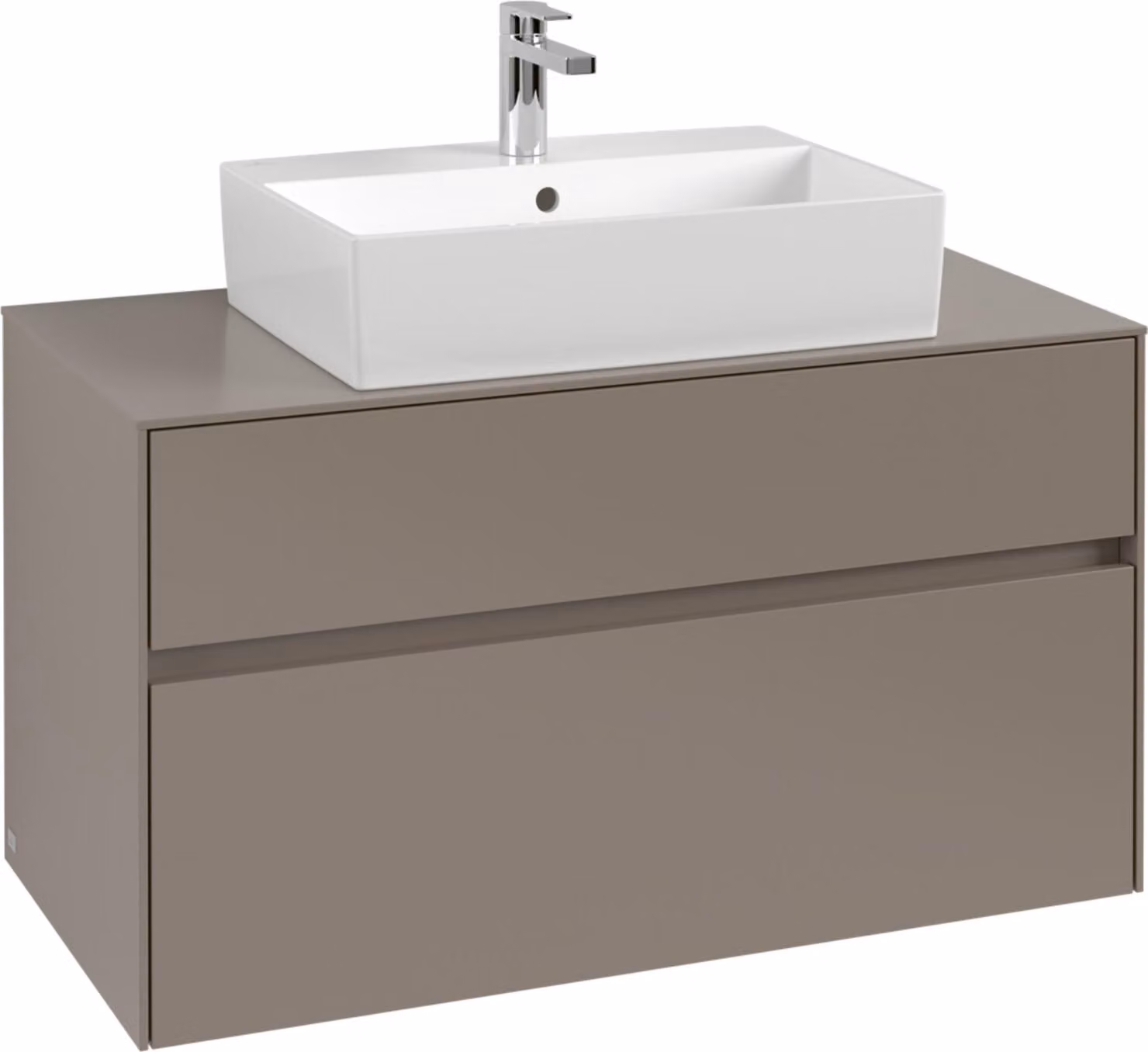 V&B Collaro mobile da toilette 100x54,8x50cm, WT mi, LED 7,3 W, rugiada