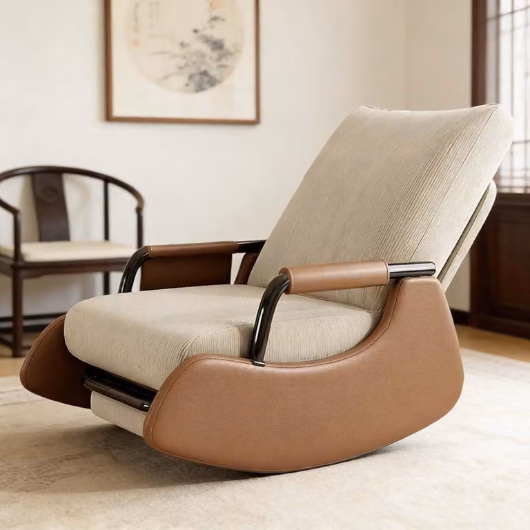 Sedia da scrivania in stile mid-century modern, con cuscino imbottito, e comoda poltrona da salotto con braccioli, ideale per il soggiorno, l'angolo lettura e l'ufficio