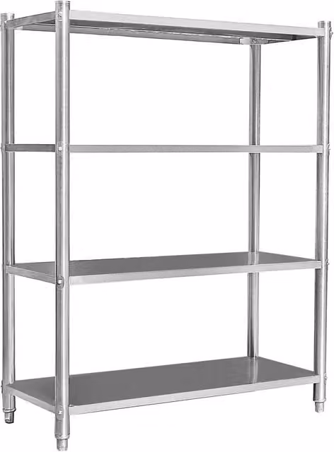 Scaffale da cucina per carichi pesanti 155 cm acciaio inox 16_0000504