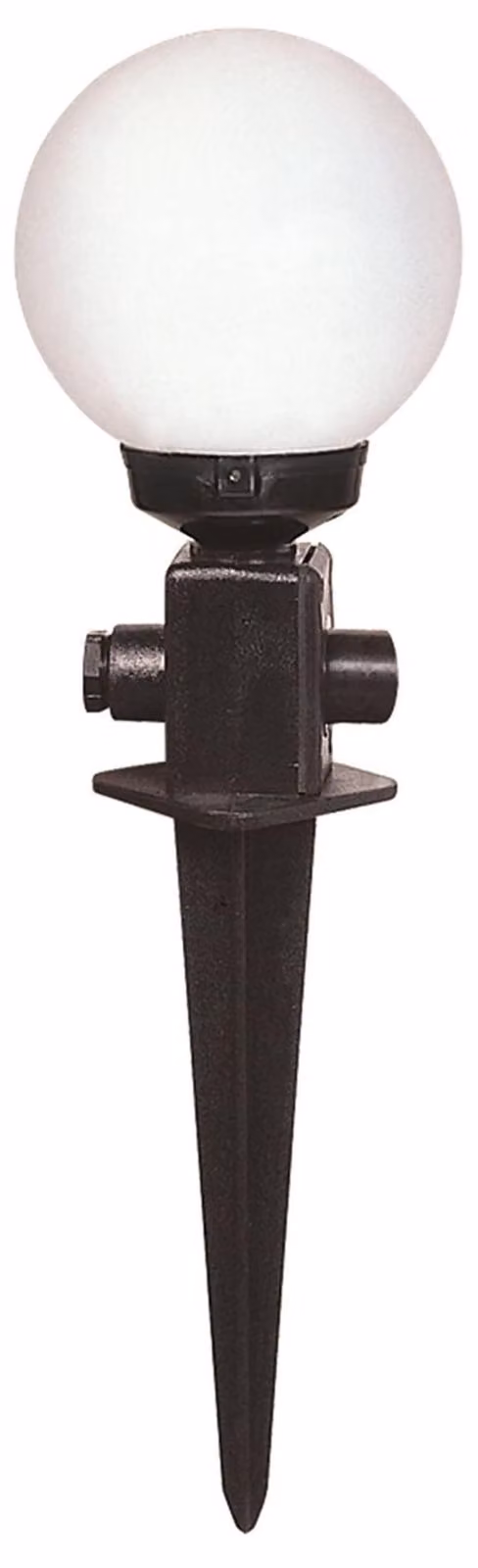 Lampada da parete esterna, in ABS, colore nero, dimensioni 20x20x50 cm, potenza massima 60 W