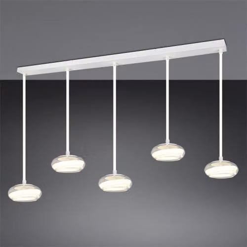 TRIO 365700332 Lampada a sospensione GILA 3xE27 bianco opaco
