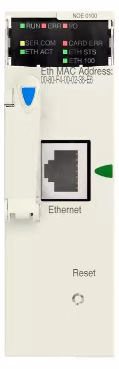 Schneider Electric Modicon M340 Modulo Ethernet IO-Scanner Modbus TCP, Classe B30 max. 16 MB Web server, versione robusta BMXNOE0100H