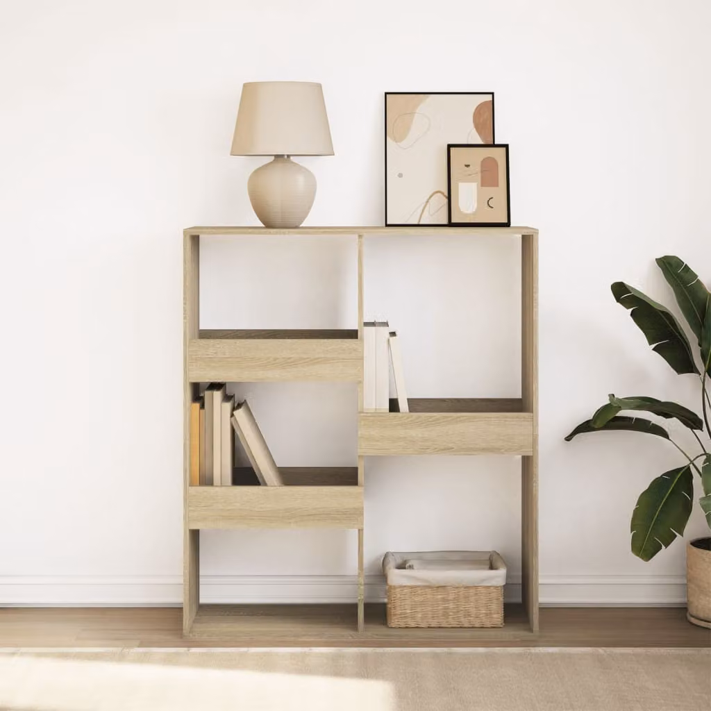 Libreria/Divisorio vidaXL in Rovere Sonoma, L 100 cm x P 33 cm x H 115 cm