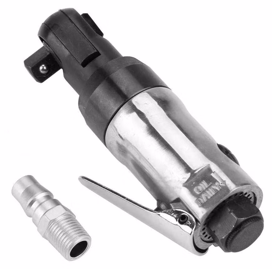 Chiave pneumatica a impulsi da 1/4 di pollice - Utensile professionale - Leggera - Regolazione variabile della coppia - Realizzata in alluminio e acciaio - Adatta per la costruzione navale e l'industria automobilistica - Chiave pneumatica