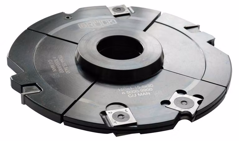 BRÜCK WP-Regolatore di profondità 4 - 15,5 mm 150 x 4 - 15,5 x 30 mm Z6 / V4 (3 pezzi) con anelli intermedi 50/30 mm 4NL 7/TK42 | 1521
