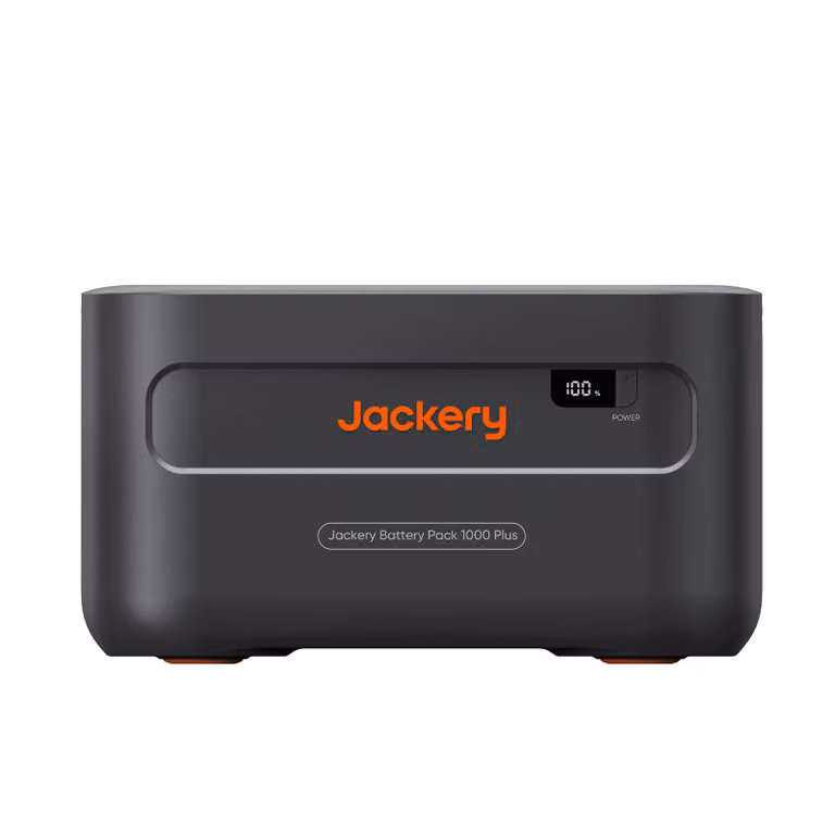 Batteria di estensione Jackery 1264Wh per 1000Plus, stazione di alimentazione portatile fino a 5 kWh, linea 2000W per esterni, emergenze (utilizzabile solo con 1000Plus)
