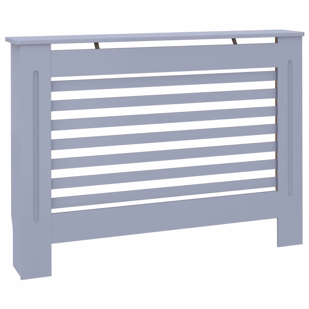 Copertura per Radiatore Antracite 112x19x81,5 cm in MDF