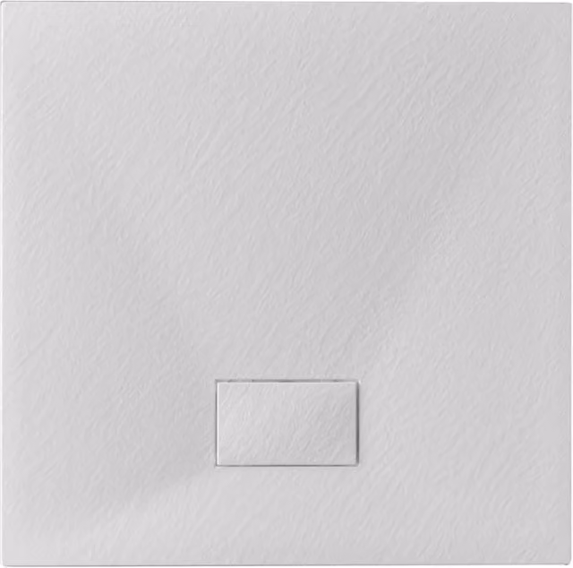Piatto doccia Stone Essence Slim quadro DH Bianco L 80 cm x P 80 cm