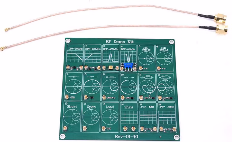 Kit demo RF Modulo di test RF Scheda analizzatore di rete vettoriale Modulo filtro/astenuatore