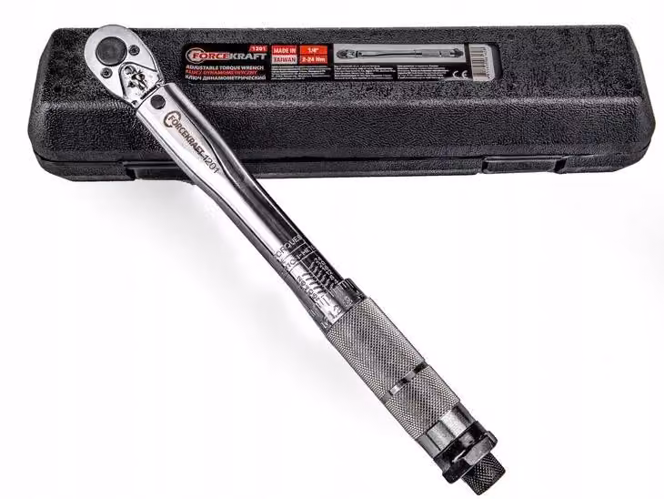 Chiave dinamometrica 1/4" 2-24 Nm con , valigetta Forcekraft