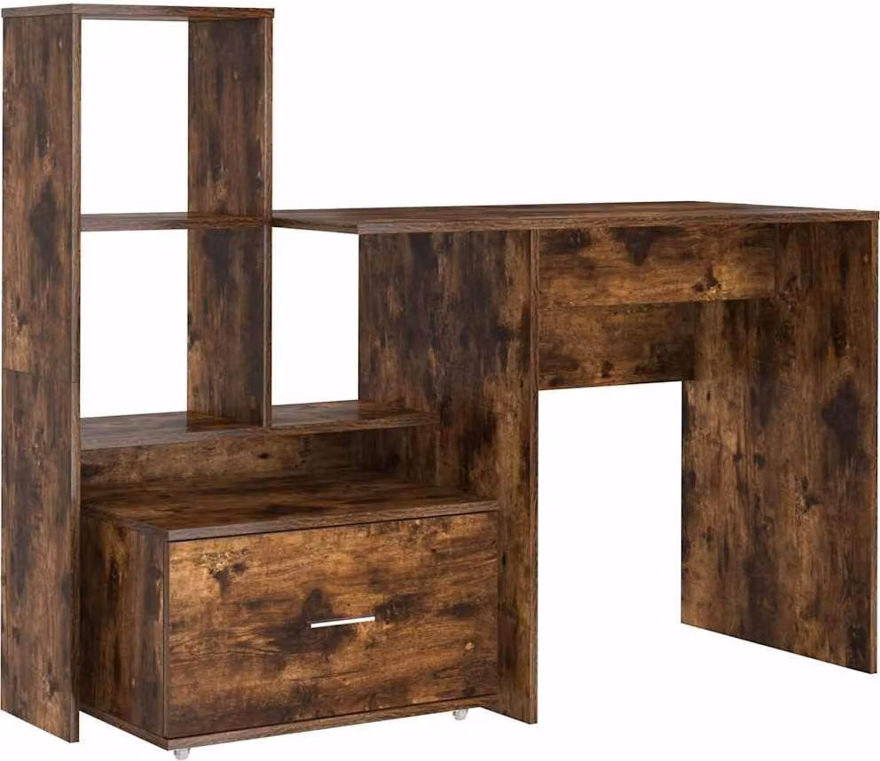 Scrivania Rovere fumé 131,5 x 50 x 106,5 cm Legno multistrato