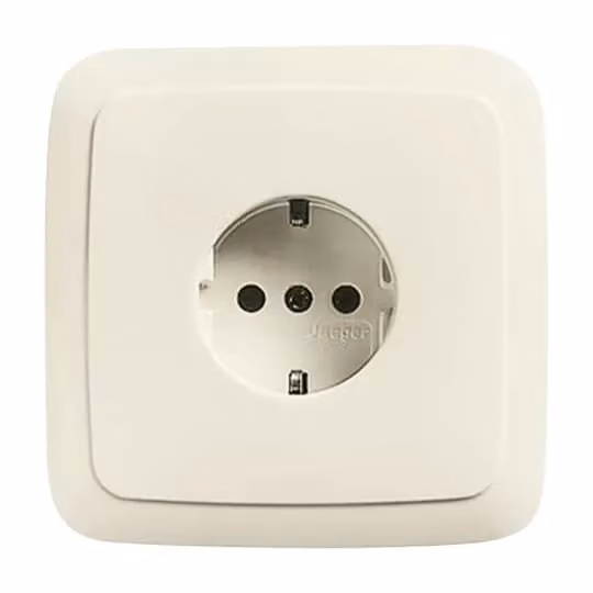 Busch-Jaeger 20 EUJSR-212 Presa SCHUKO®, con telaio di supporto avvitabile, bianco
