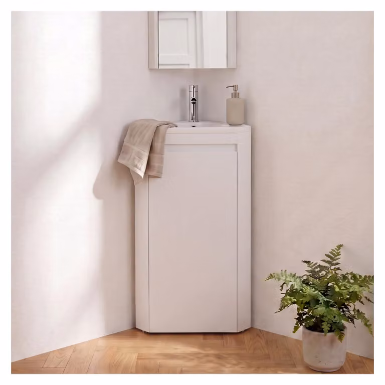 Mobile lavabo angolare SORRENTO con vasca in resina