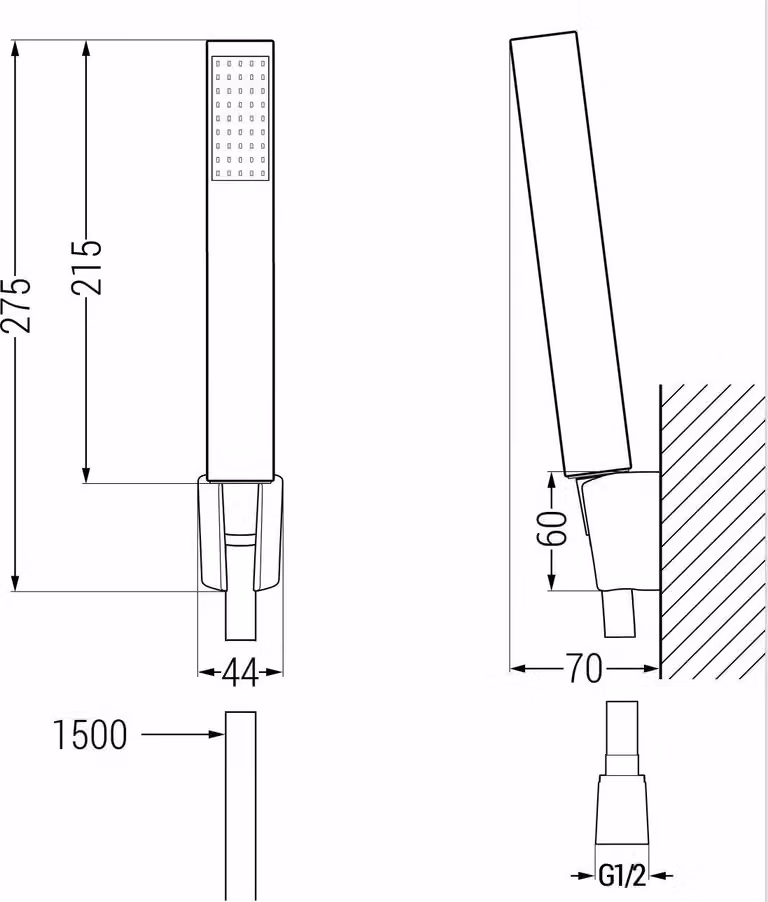 Mexen R-77 set doccia adattabile, cromato - 785775052-00