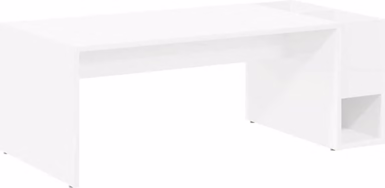 Tavolino da salotto Bianco 101,5 x 50 x 37 cm Legno multistrato