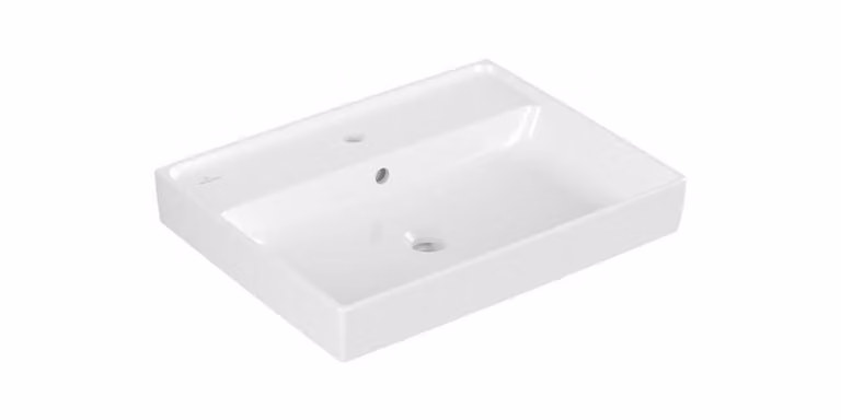Villeroy & Boch Collaro lavabo, 1 trou pour robinet, avec trop-plein, dessous poncé, 600x470mm, 4A336G01, 4A336G01