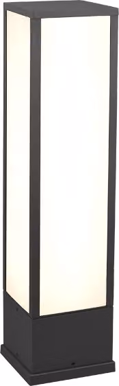 Lampione da giardino LED Trio Leuchten Fuerte con palo rettangolare in metallo, colore antracite, H: 60 cm