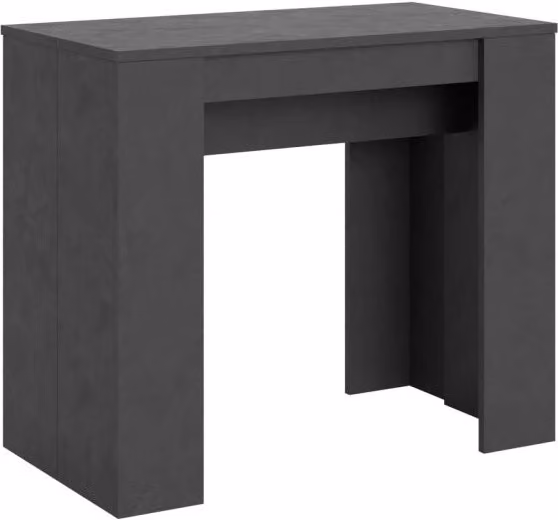 Consolle allungabile 90x48/204 cm Basic Small antracite spatolato