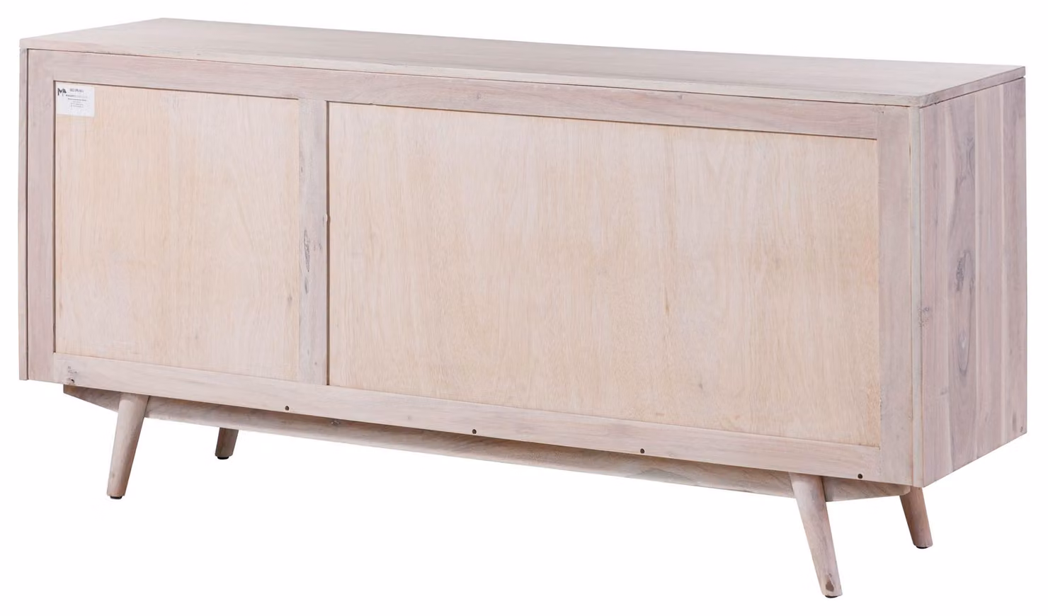 MASSIVMOEBEL24 | MOSAYK #210 credenza in legno di acacia laccato / bianco 160x42x75