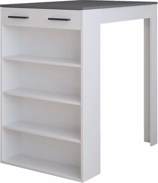 Tavolo da bar Repose Vicco Bianco e Antracite L: 100 cm, P: 67 cm, H: 106 cm