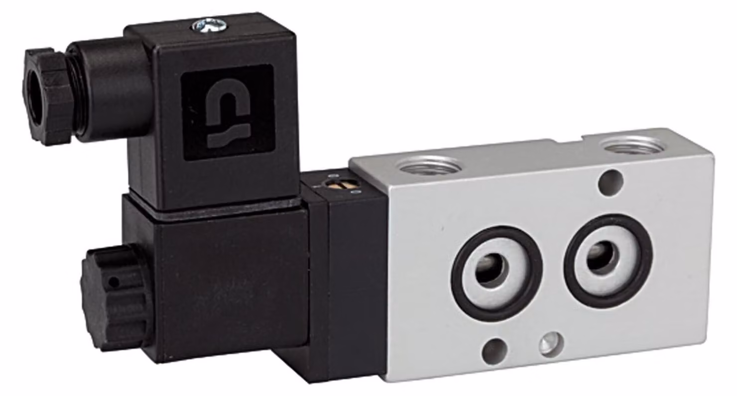Valvola Riegler a 3/2 vie, NAMUR, mono, NC, alluminio anodizzato, G 1/4, 24 V DC