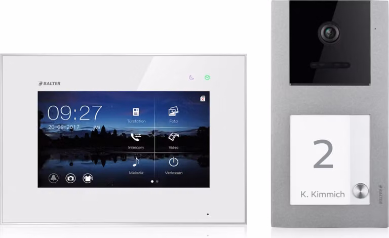 Videocitofono Balter EVO per casa monofamiliare, da parete, 1 monitor