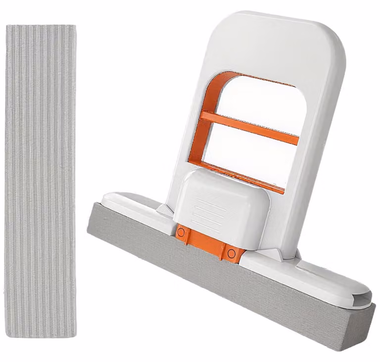 Mini mop in spugna, portatile, altamente assorbente, con funzione di strizzatura