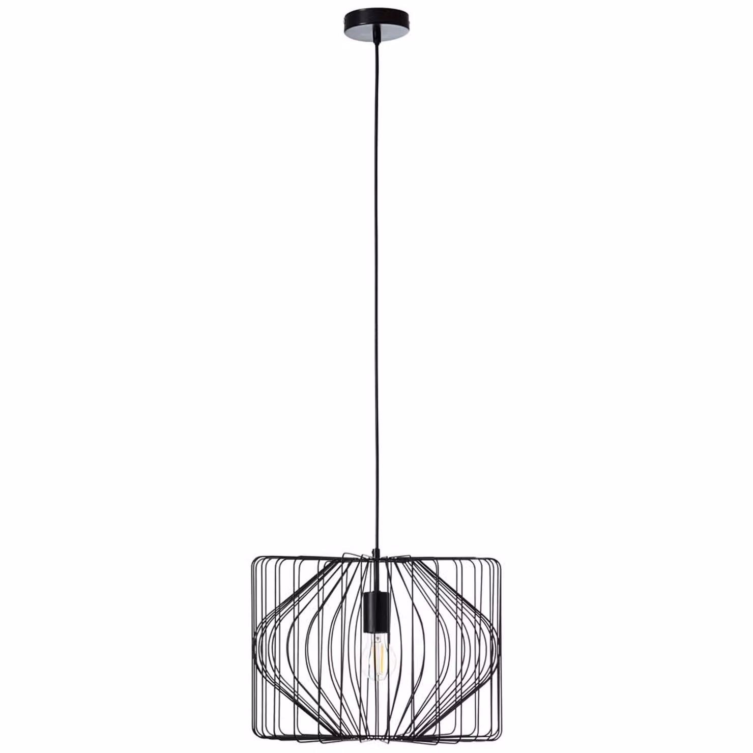 Lampada a sospensione Bodden 1flg nero