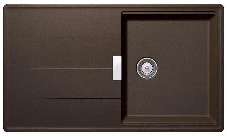 Lavello a incasso Schock Tia D-100 A bronzo con set di vasche funzionali e supporto multifunzione