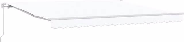 Tenda da Sole | Tenda parasole Bianco 400 x 350 x 165 cm Poliestere e Metallo