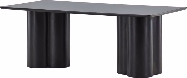 FURNLUX Tavolino Olivia Nero 60cm / Hauptfarbe: Schwarz / Dimensioni: 60 x 120 x 45 cm