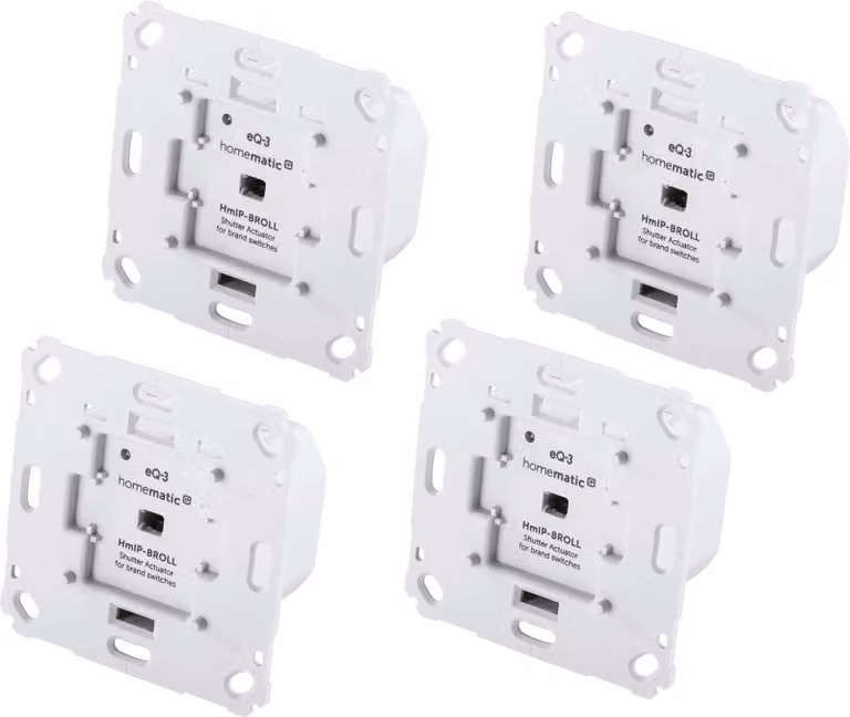 HOMEMATIC IP Smart Home 151322A0, Attuatore per tapparelle, 4 pezzi