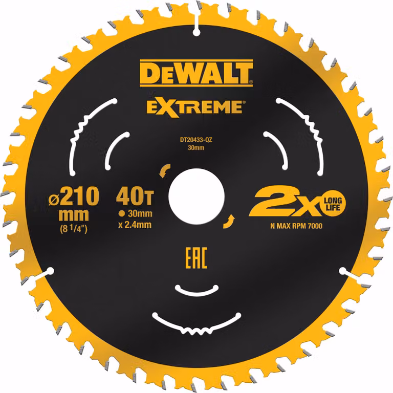 DEWALT Kreissaegeblatt stat. 210/30mm 40WZ