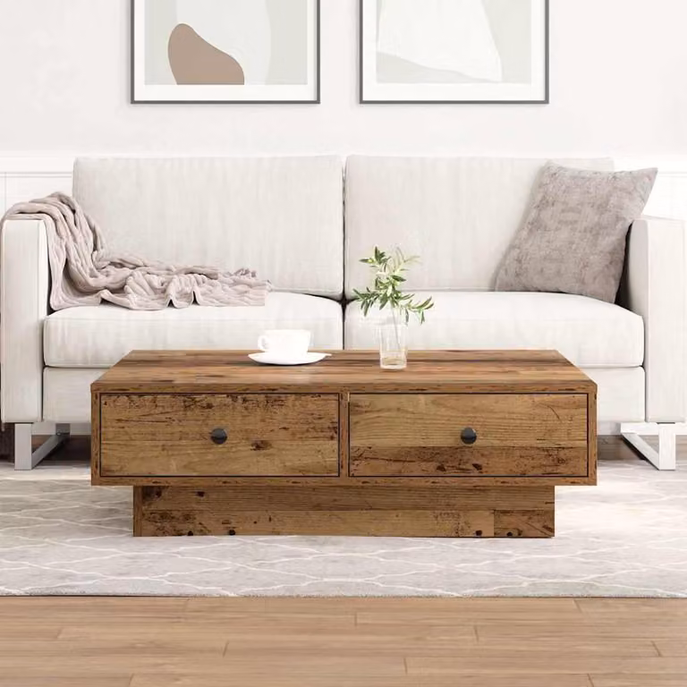 Maison Exclusive - Tavolino in legno di recupero 90 x 90 x 28 cm, materiale a base di legno