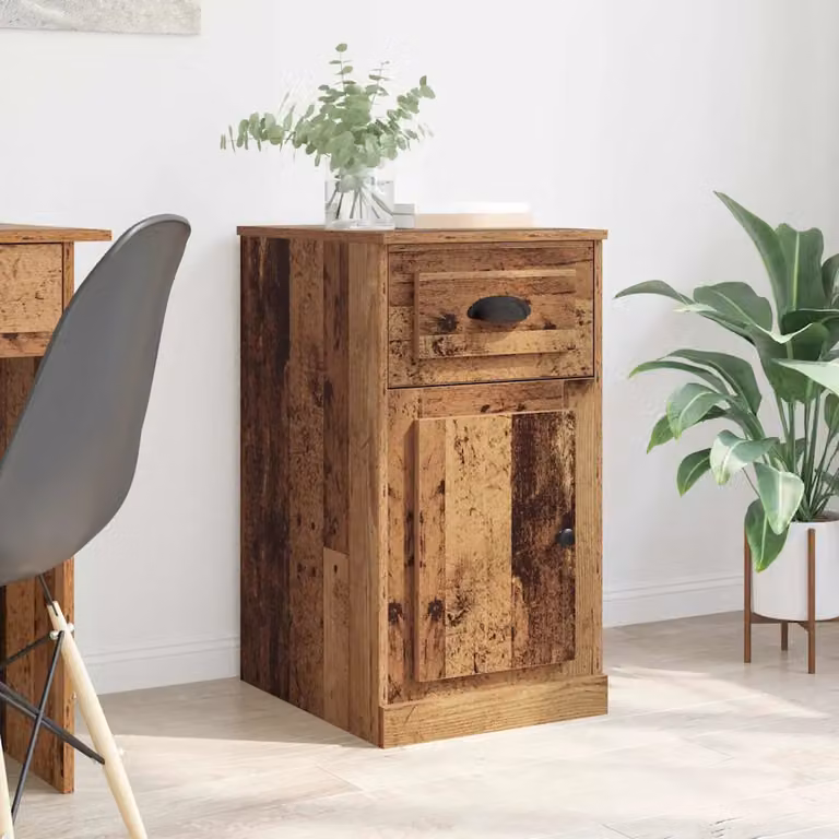 Mobile laterale vidaXL in legno ingegnerizzato marrone L: 40 cm, P: 50 cm, H: 75 cm
