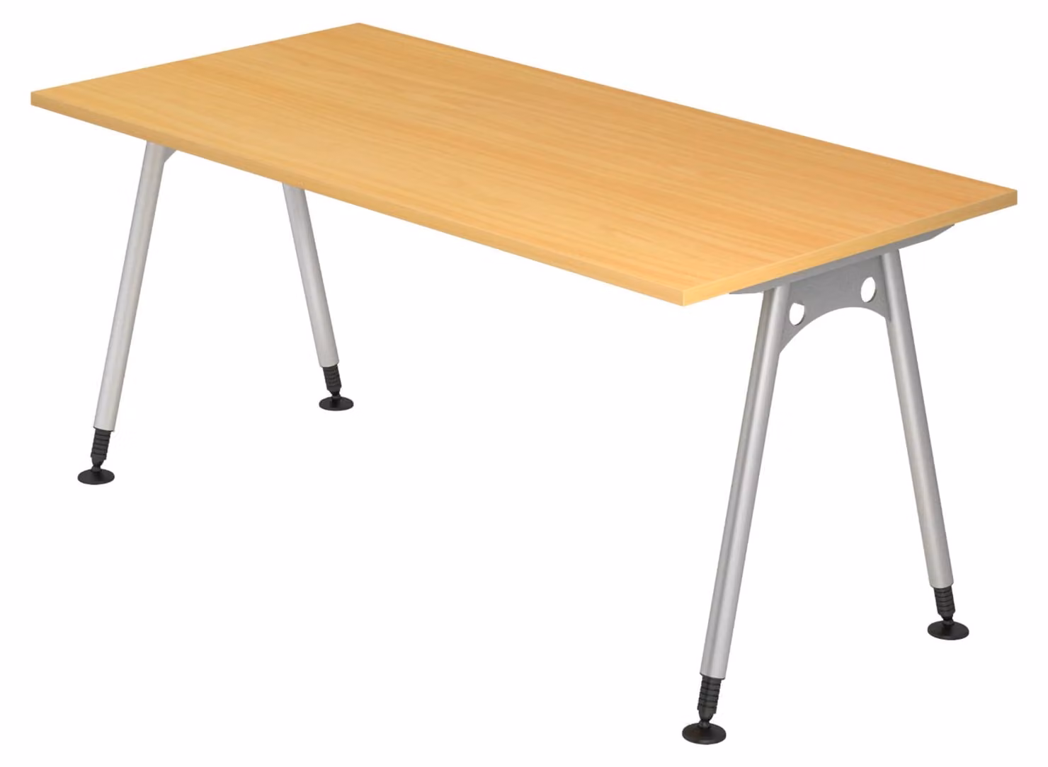 bümö Scrivania Serie A - Finitura: faggio, dimensioni: 160 x 80 cm