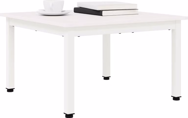 Tavolino SYFAX™ bianco 60 x 60 x 36 cm in legno di pino massiccio