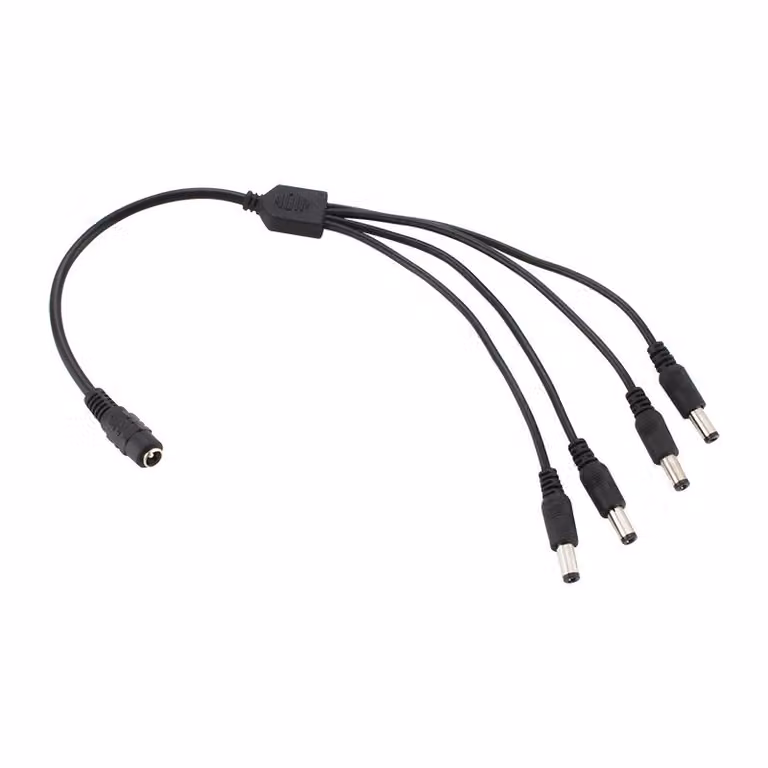 5584# Connettore per striscia LED, connettore DC 2,1/5,5 - 4 poli