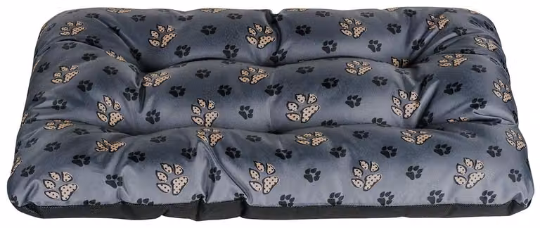 Elzusha - Cuscino per cuccia per cani, impermeabile e lavabile - Nero/Grigio, taglia M