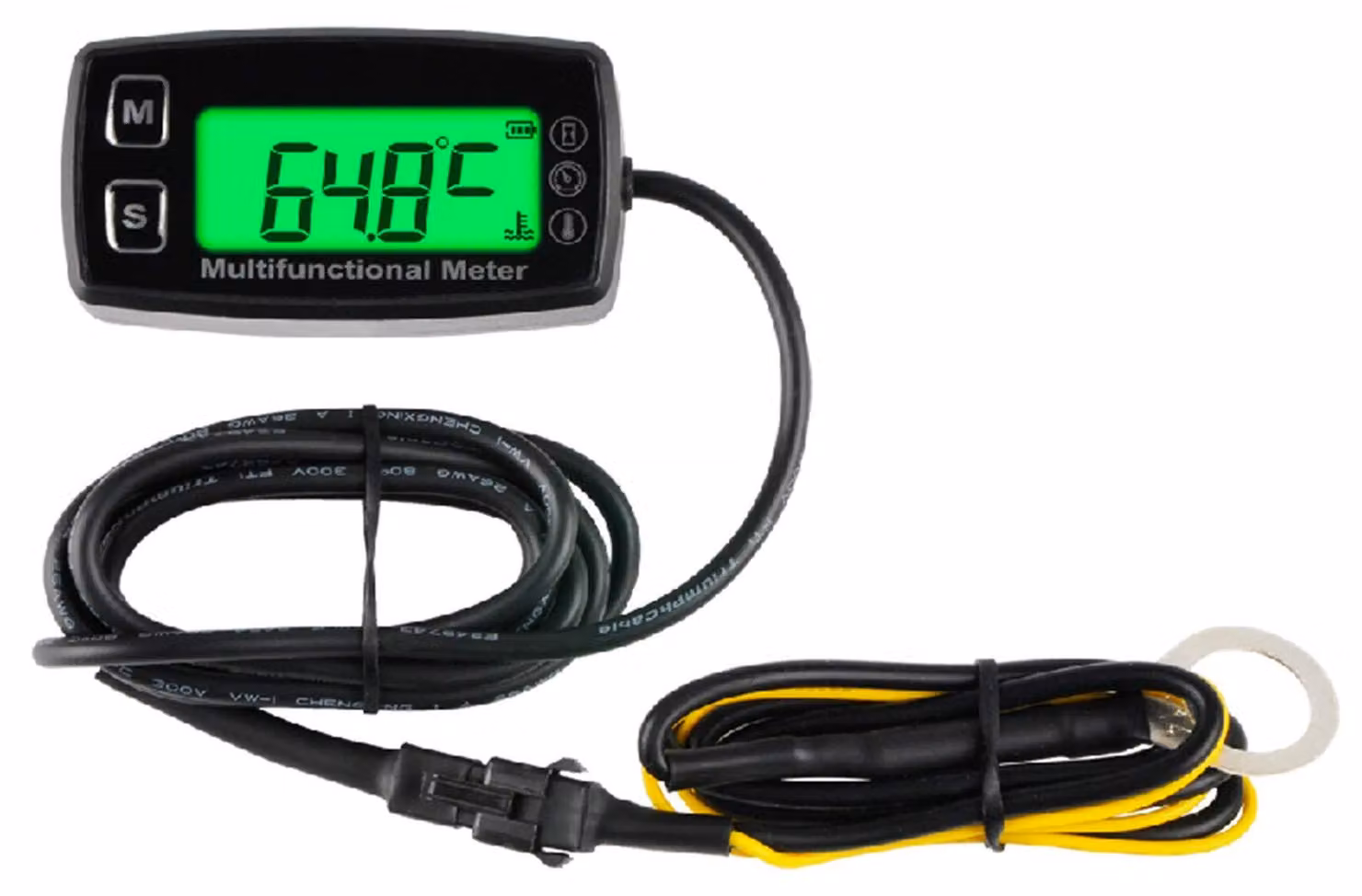 Misuratore multifunzione digitale con indicatore di temperatura e conta-giri