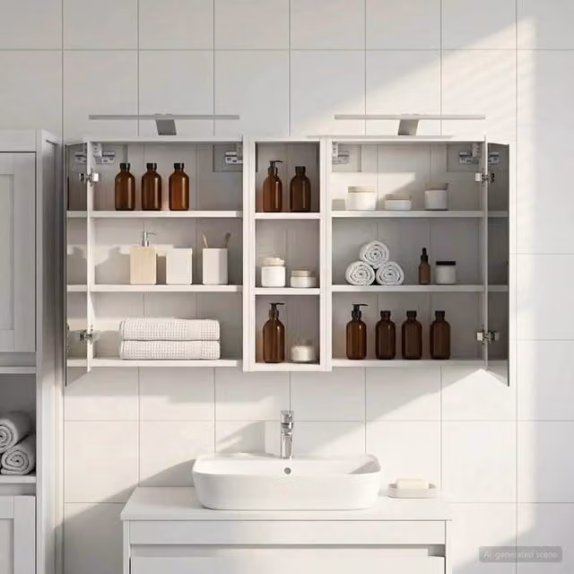 Set di Armadi da Bagno 3 pz 106 x 16 x 62,5 cm 3403800