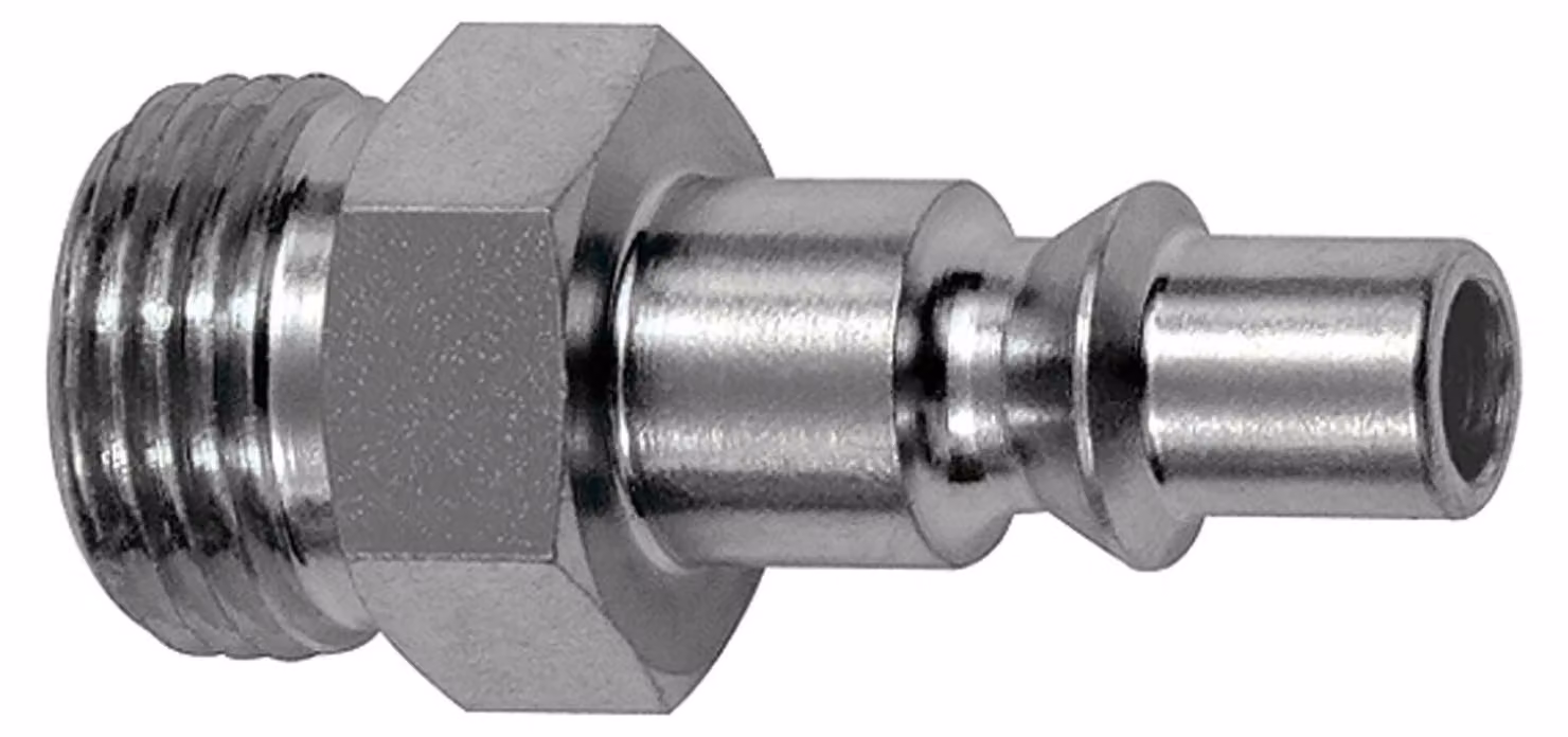 Nipplo Riegler per attacco NW 5.5, ARO 210, acciaio temprato/zincato, G 3/8 AG