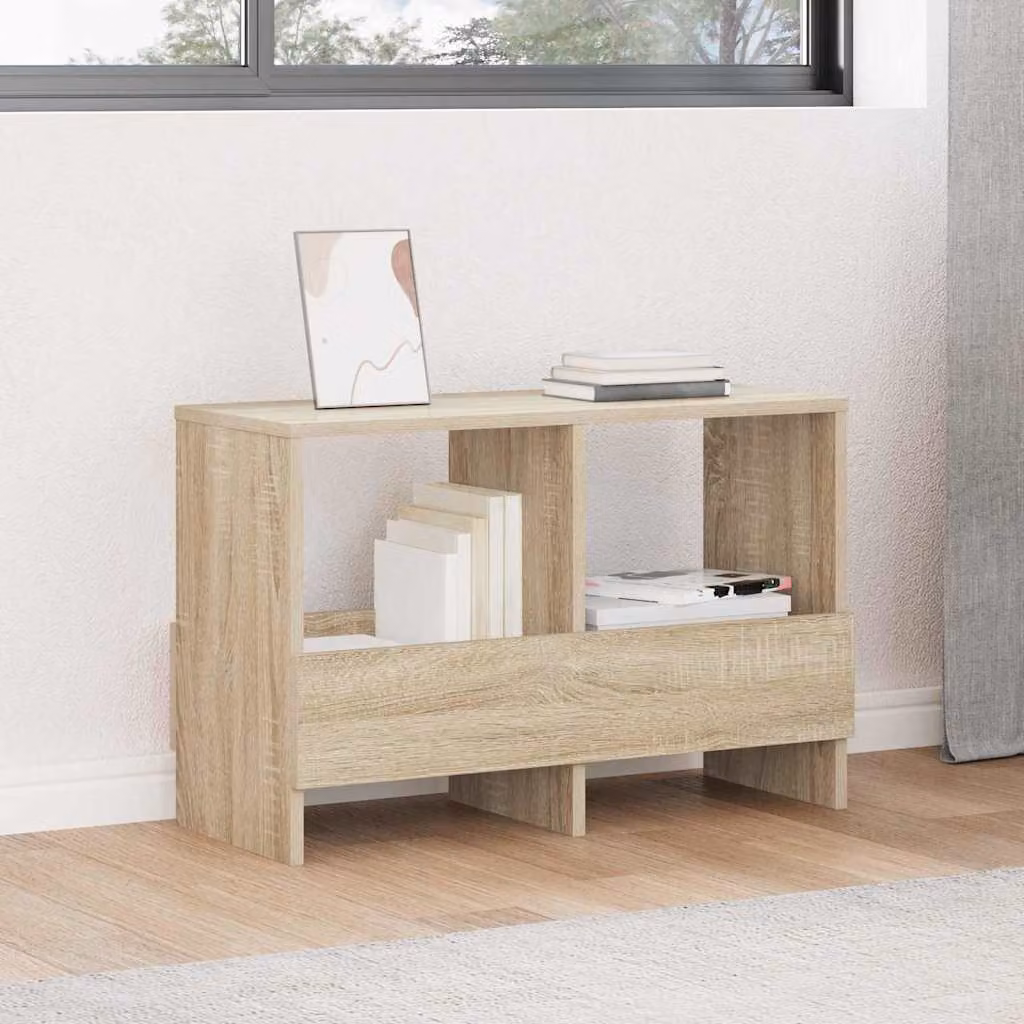 Scaffale per riviste vidaXL moderno in MDF color marrone Rovere Sonoma L: 68,5 cm, P: 30 cm, H: 45 cm