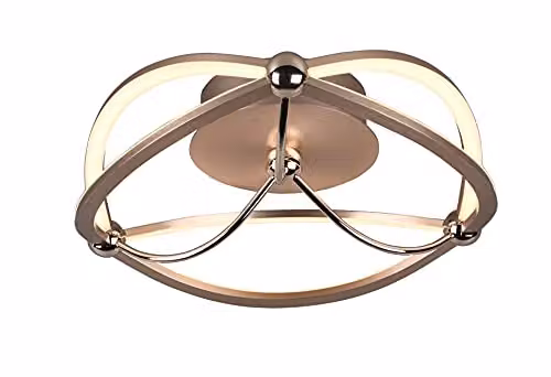 Plafoniera Led Soffitto Interno Ellissi Ottone 41 cm Charivari GD Trio GD Trio